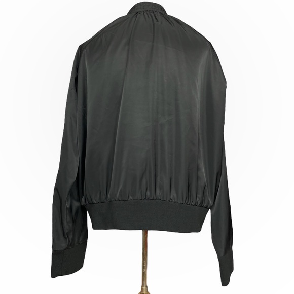 Free People ‘Midnight Bomber’ Full Zip Jacket in Black Size Medium - Picture 5 of 12